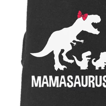 Mamasaurus Dinosaurus Family Funny Mother Gift Idea Doggie 3-End Fleece Hoodie