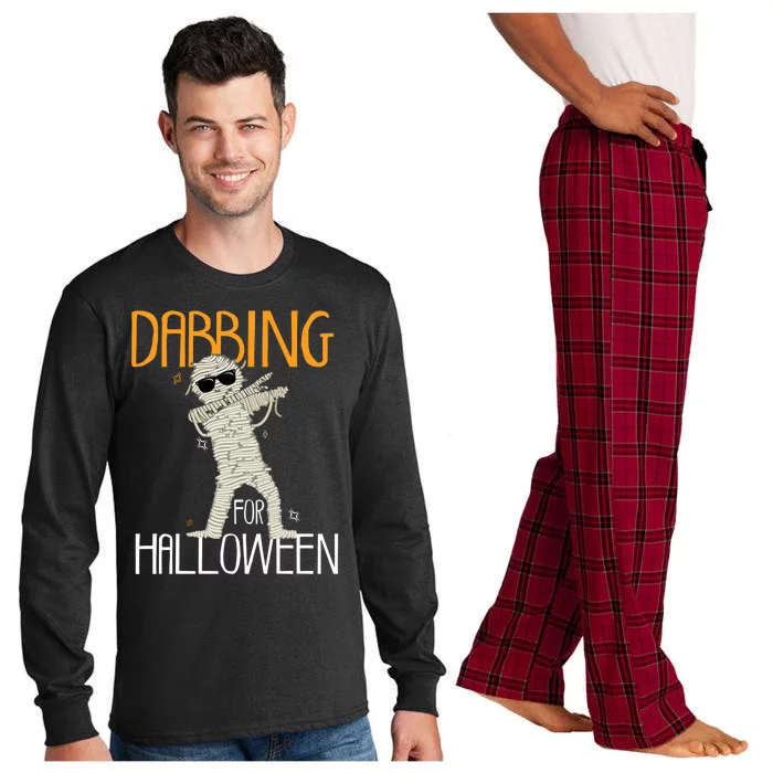 Mummy Dabbing For Halloween Long Sleeve Pajama Set