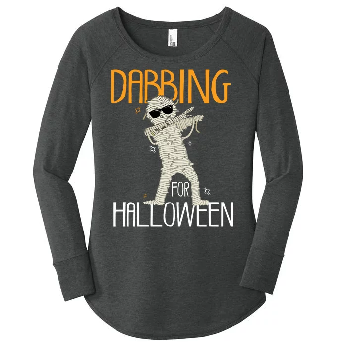 Mummy Dabbing For Halloween Women's Perfect Tri Tunic Long Sleeve Shirt