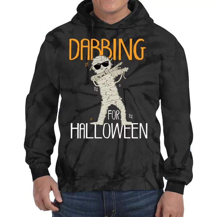 Mummy Dabbing For Halloween Tie Dye Hoodie