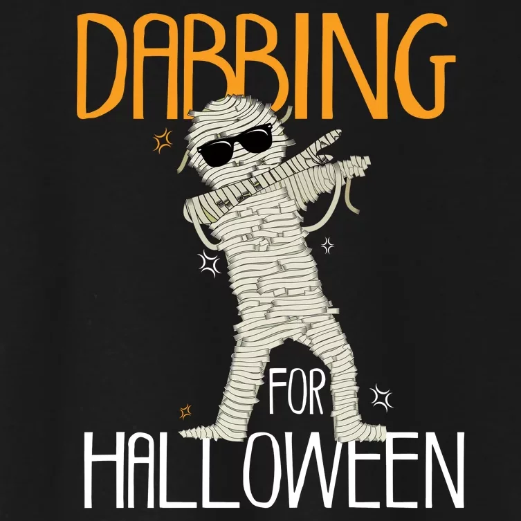 Mummy Dabbing For Halloween Women's Crop Top Tee