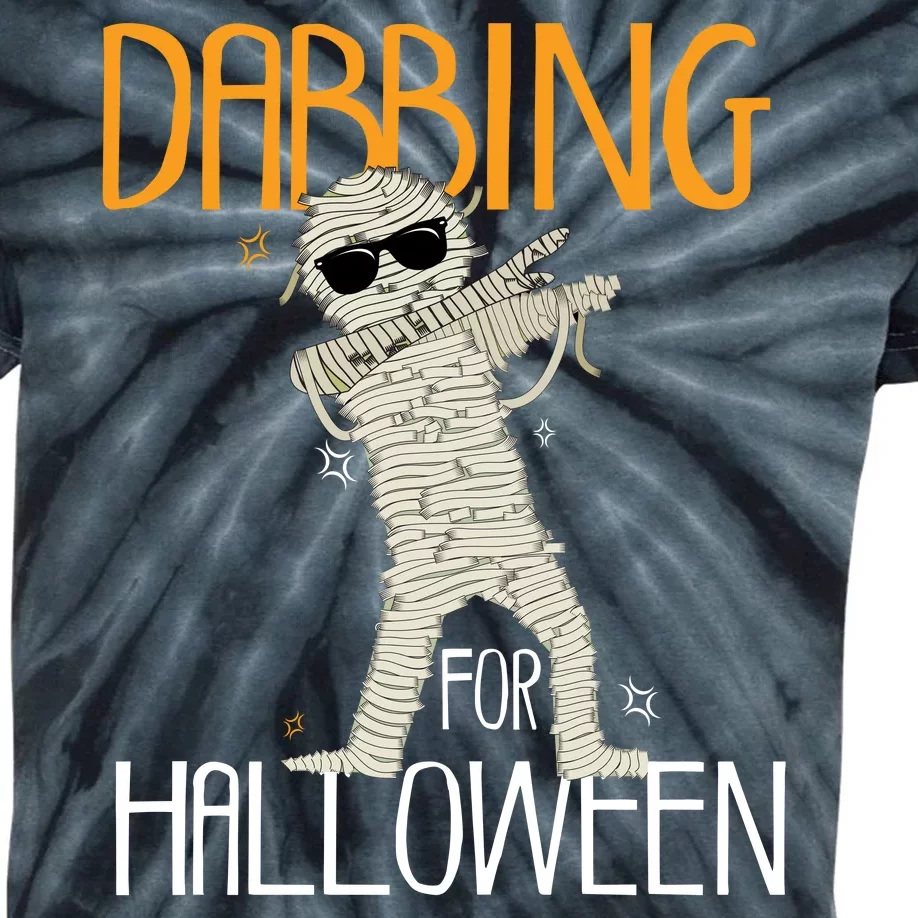 Mummy Dabbing For Halloween Kids Tie-Dye T-Shirt