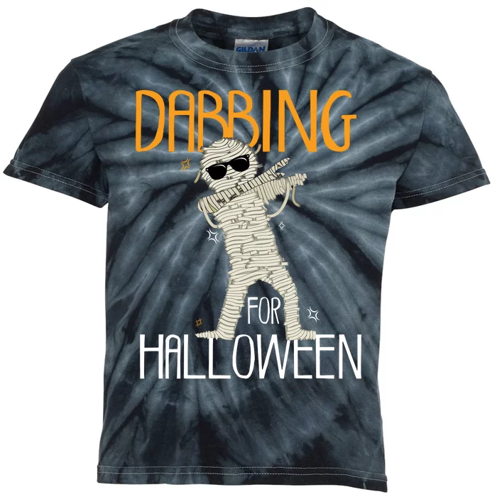 Mummy Dabbing For Halloween Kids Tie-Dye T-Shirt