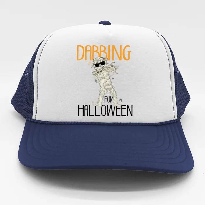 Mummy Dabbing For Halloween Trucker Hat