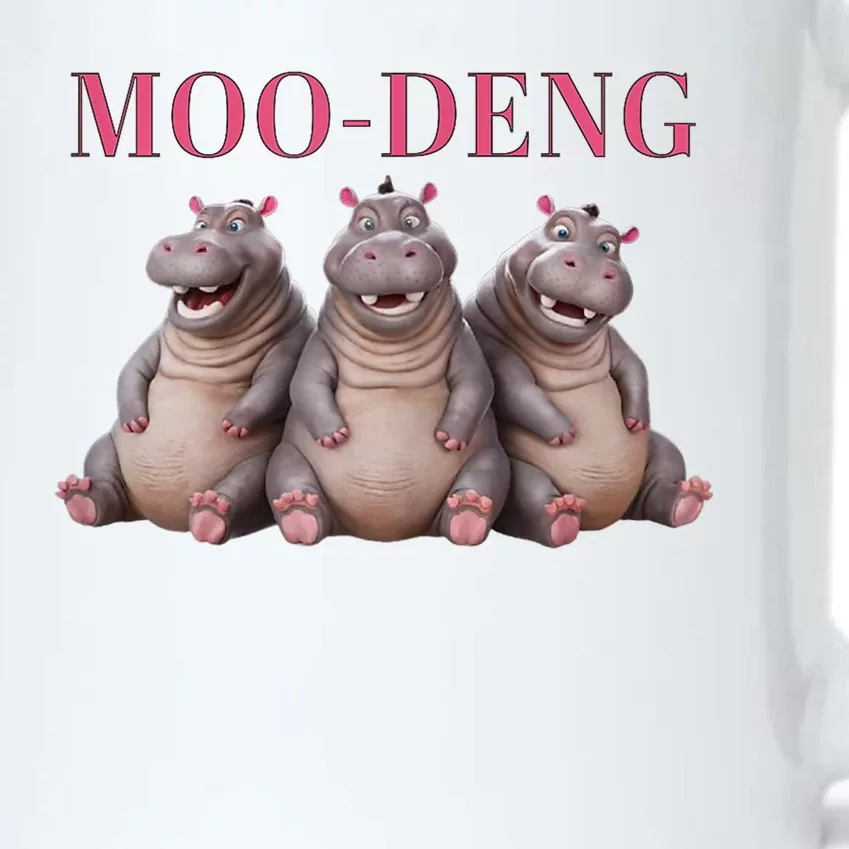 Moo Deng Funny Hippo Pygmy Hippopotamu Black Color Changing Mug