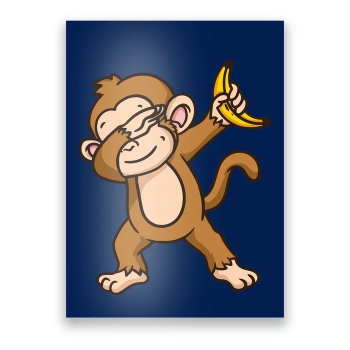 Monkey Dabbing Funny Poster