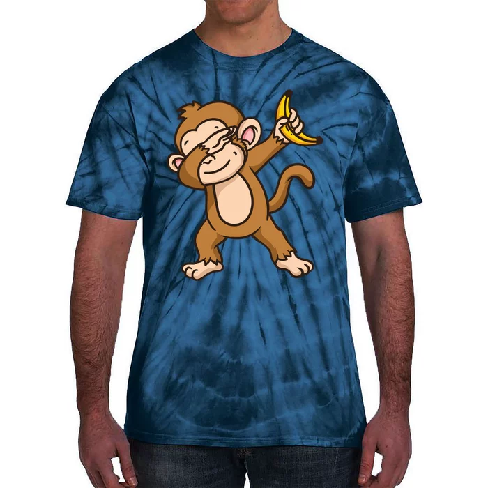 Monkey Dabbing Funny Tie-Dye T-Shirt