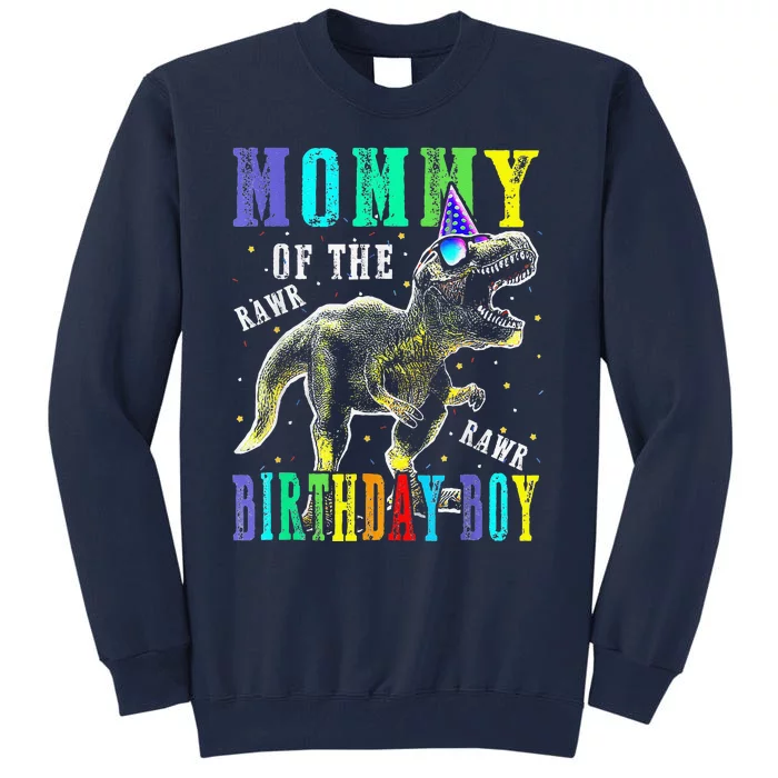 Mommy Dinosaur Funny Cute Birthday Family Apparel Tall Sweatshirt