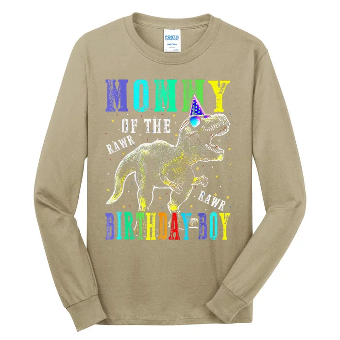 Mommy Dinosaur Funny Cute Birthday Family Apparel Tall Long Sleeve T-Shirt