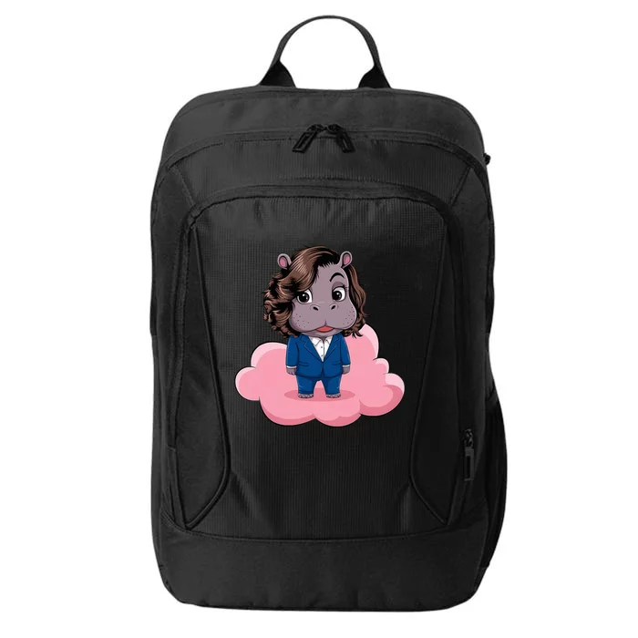 Moo Deng For Harris Kamala Harris Supporter Cute Funny Hippo City Backpack