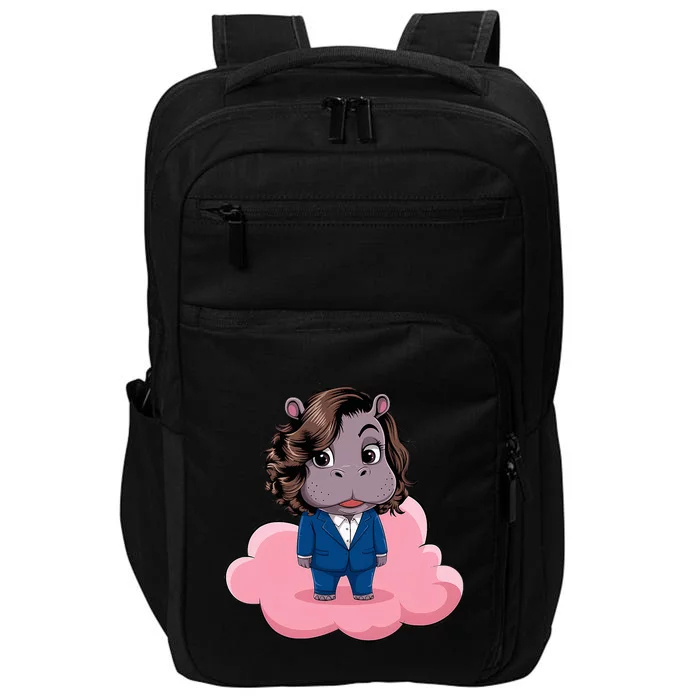 Moo Deng For Harris Kamala Harris Supporter Cute Funny Hippo Impact Tech Backpack