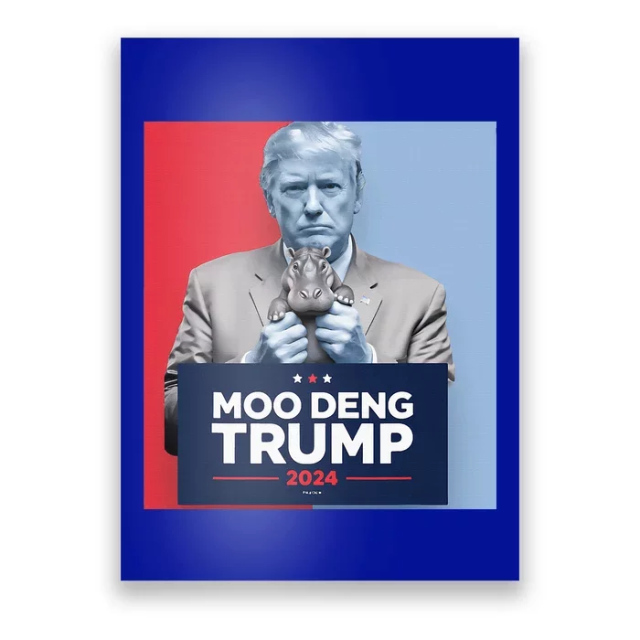 Moo Deng For Trump 2024 Poster