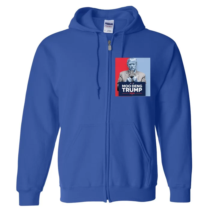 Moo Deng For Trump 2024 Full Zip Hoodie