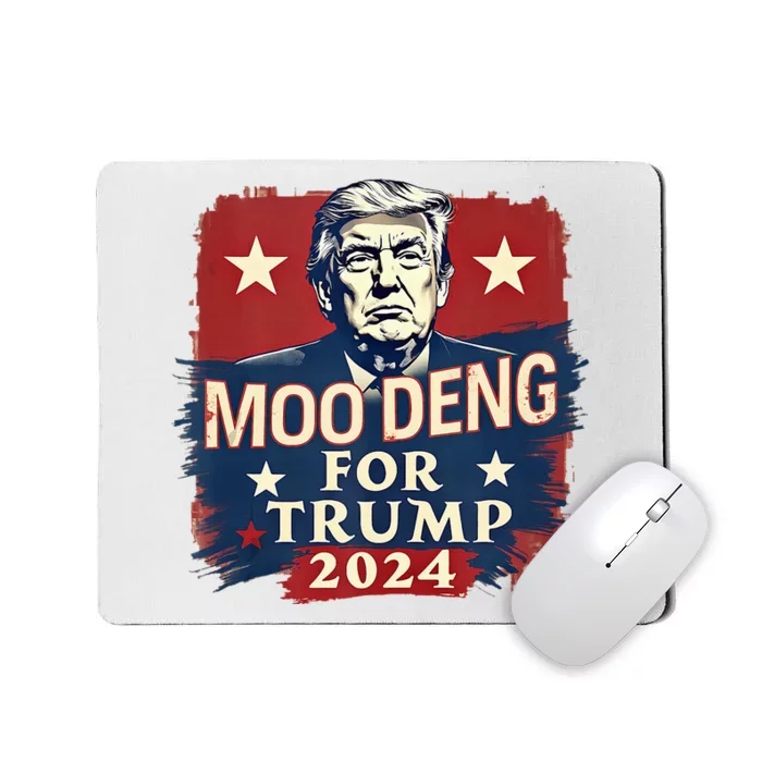 Moo Deng For Trump 2024 Funny Political Election Mousepad