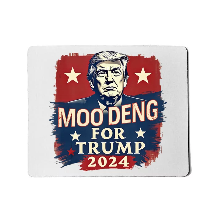 Moo Deng For Trump 2024 Funny Political Election Mousepad