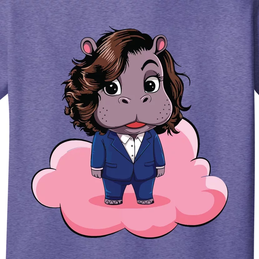 Moo Deng For Harris Kamala Harris Supporter Cute Funny Hippo T-Shirt