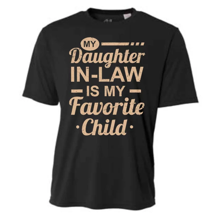 Mothers Day From My Daughter In Law Is My Favorite Child Cooling Performance Crew T-Shirt