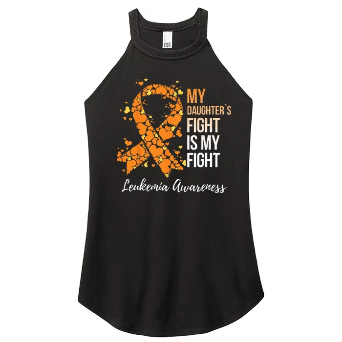 My Daughter’s Fight Is My Fight Leukemia Awareness Women’s Perfect Tri Rocker Tank