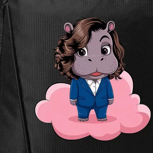 Moo Deng For Harris Kamala Harris Supporter Cute Funny Hippo City Backpack