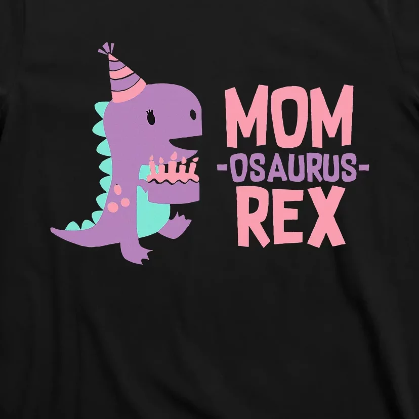 Mom Dinosaur Family Matching Birthday Girl T-Shirt