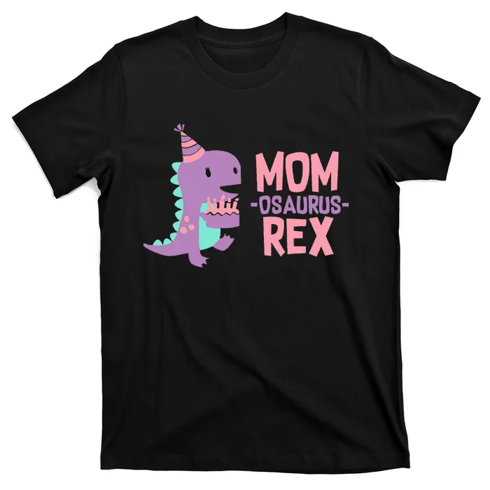 Mom Dinosaur Family Matching Birthday Girl T-Shirt