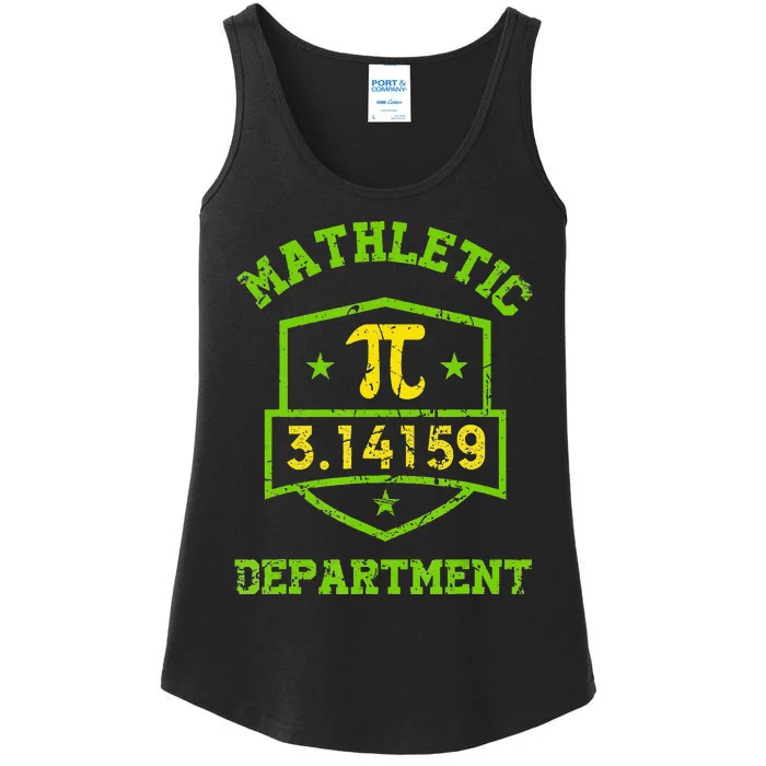 Mathletic Department Funny Math Teacher Pi Day Ladies Essential Tank