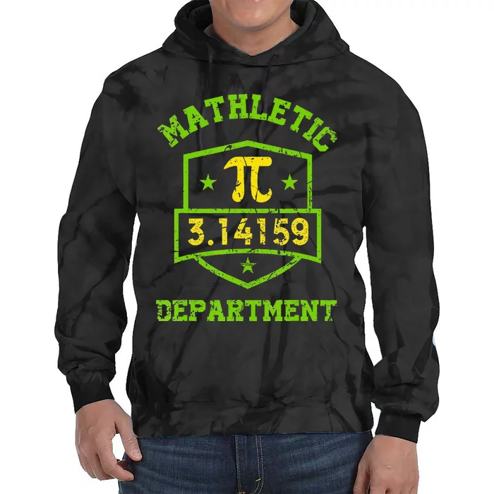 Mathletic Department Funny Math Teacher Pi Day Tie Dye Hoodie