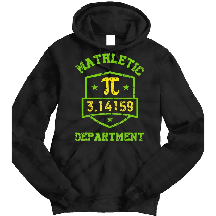 Mathletic Department Funny Math Teacher Pi Day Tie Dye Hoodie