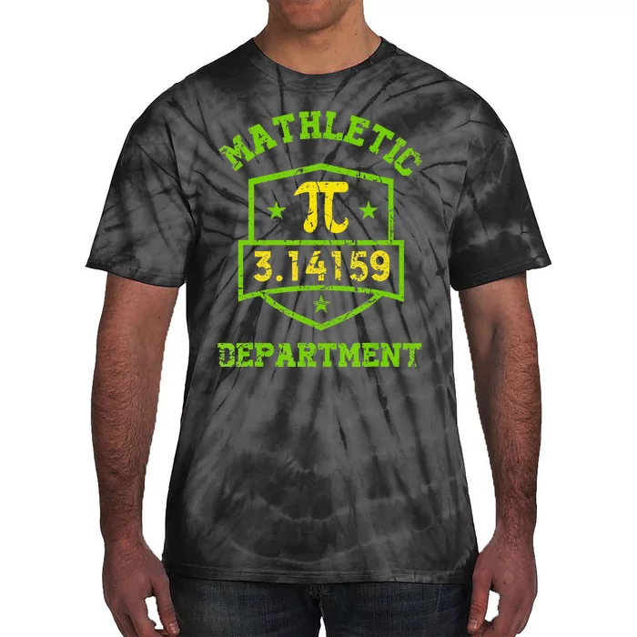 Mathletic Department Funny Math Teacher Pi Day Tie-Dye T-Shirt