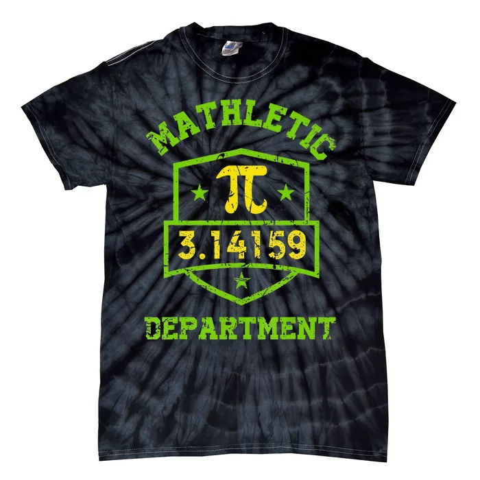 Mathletic Department Funny Math Teacher Pi Day Tie-Dye T-Shirt