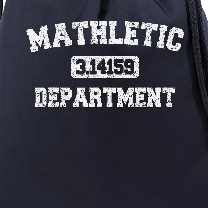 Mathletic Department Funny Math Teacher Gifts Drawstring Bag