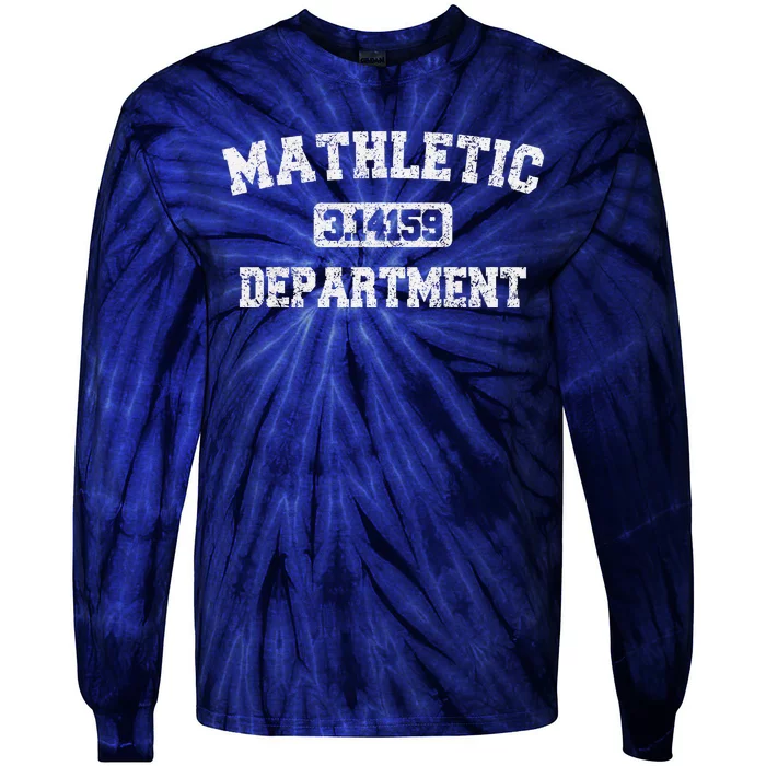 Mathletic Department Funny Math Teacher Gifts Tie-Dye Long Sleeve Shirt