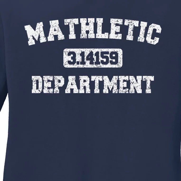 Mathletic Department Funny Math Teacher Gifts Ladies Long Sleeve Shirt