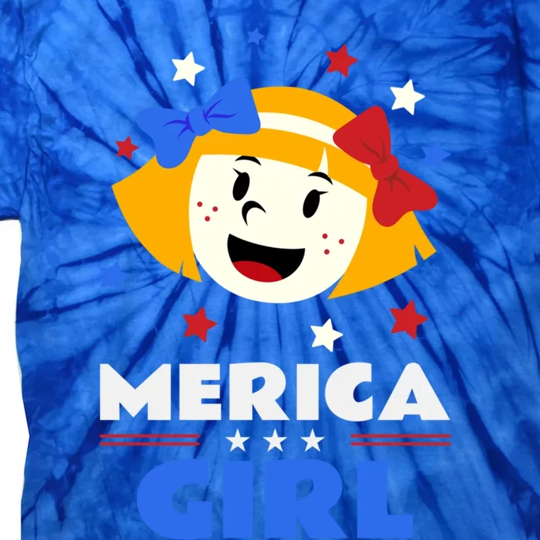 Merica Design For 4 July Gift Tie-Dye T-Shirt