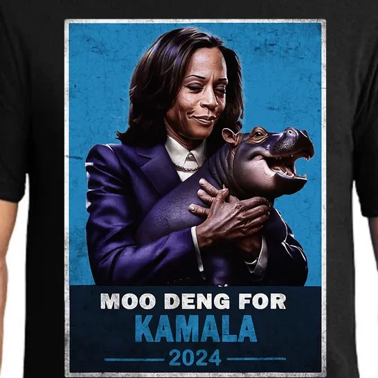 Moo Deng For Kamala Harris 2024 Pajama Set