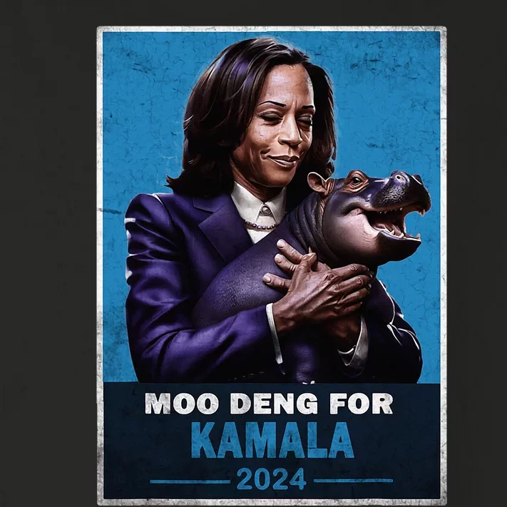 Moo Deng For Kamala Harris 2024 Toddler Long Sleeve Shirt