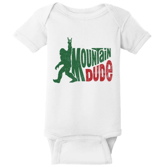 Mountain Dude Funny Bigfoot Sasquatch Hiking Gift Baby Bodysuit