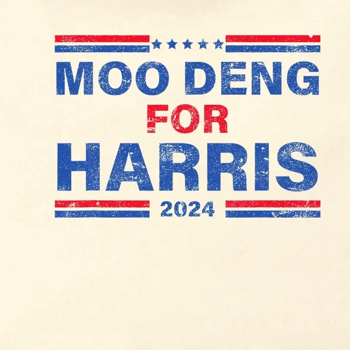 Moo Deng For Harris Kamala Harris Supporter Zip Tote Bag