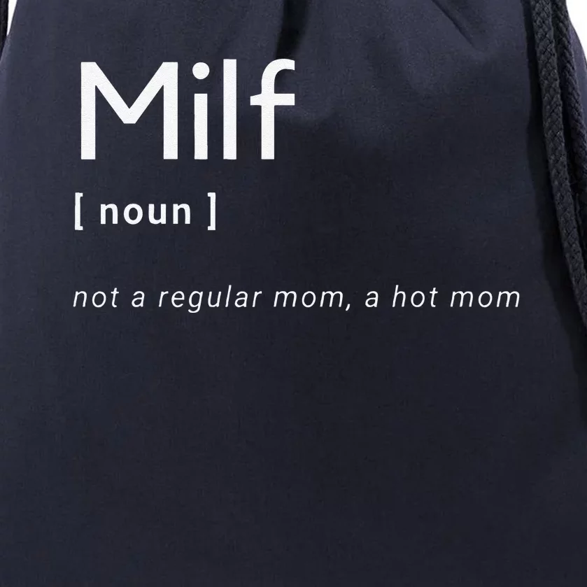 Milf Definition Fit Hot Mom Milf For Mother's Day Funny Drawstring Bag