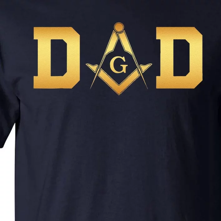 Masonic Dad Fathers Day Gift Freemason Tall T-Shirt