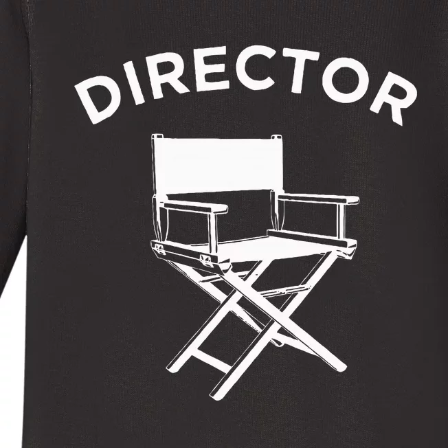 Movie Director  Filmmaker Director Chair Baby Long Sleeve Bodysuit