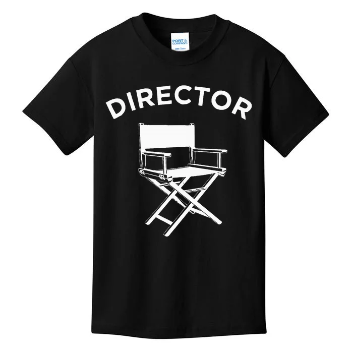 Movie Director  Filmmaker Director Chair Kids T-Shirt