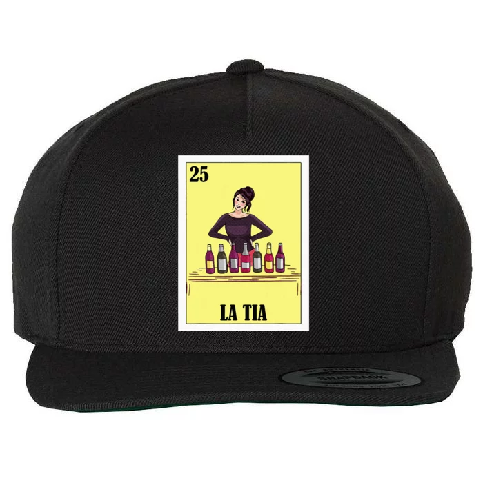 Mexican Design For Aunt La Tia Wool Snapback Cap