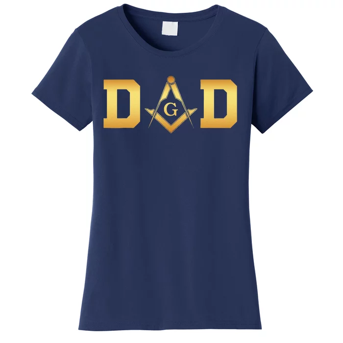 Masonic Dad Fathers Day Gift Freemason Women's T-Shirt