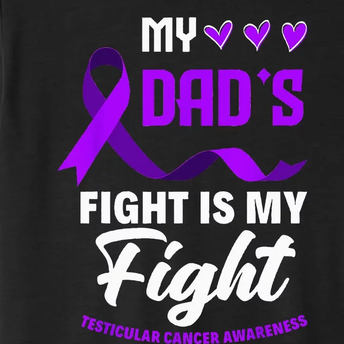 My Dads Fight Is My Fight Testicular Cancer Awareness ChromaSoft Performance T-Shirt