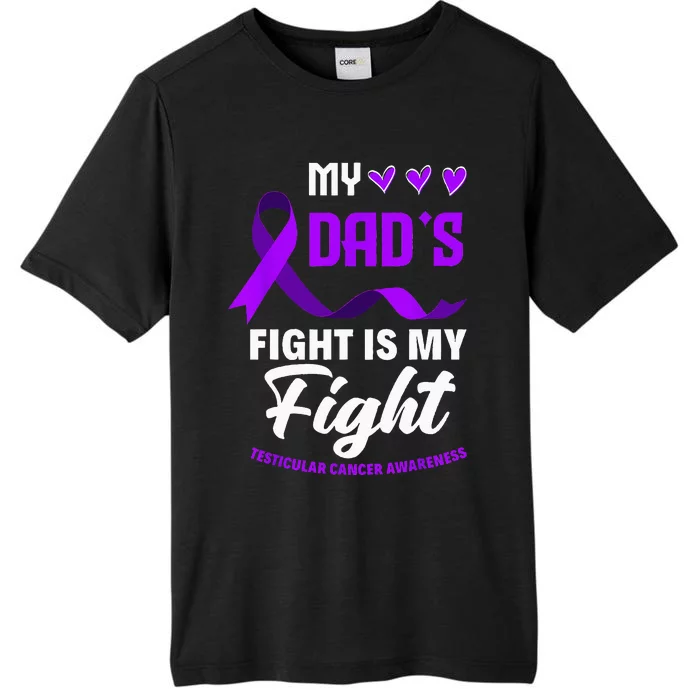 My Dads Fight Is My Fight Testicular Cancer Awareness ChromaSoft Performance T-Shirt