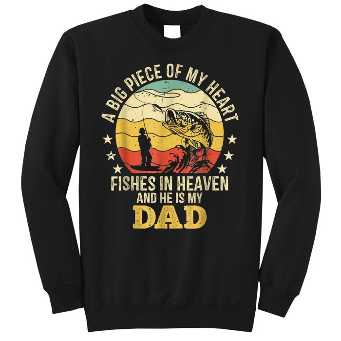 My Dad Fishes In Heaven Fishing Memorial Sweatshirt