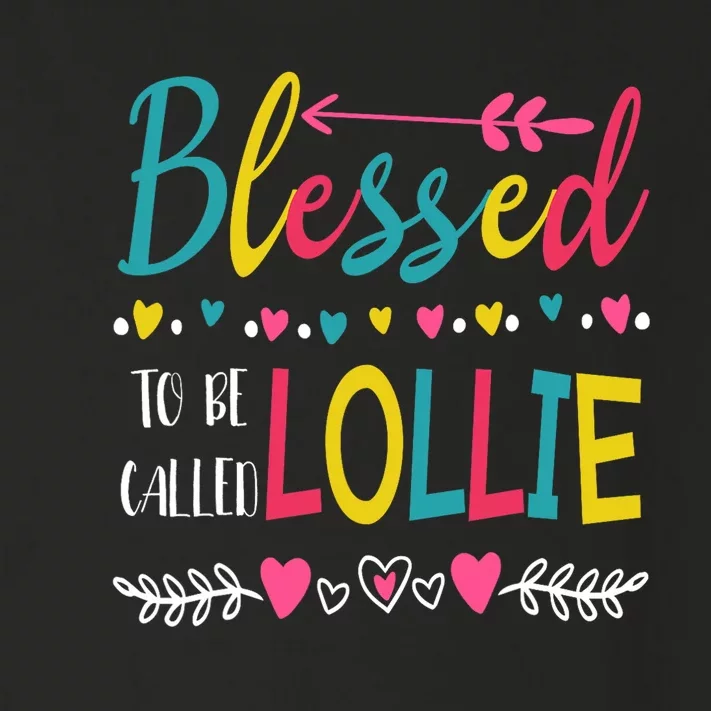 Mothers Day Gift Blessed To Be Called Lollie Toddler Long Sleeve Shirt