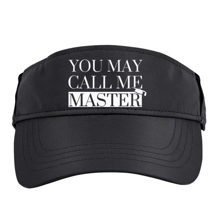 Master Degree Graduation Gifts Funny Call Me Master MS MA Adult Drive Performance Visor