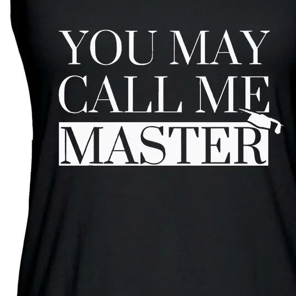 Master Degree Graduation Gifts Funny Call Me Master MS MA Ladies Essential Flowy Tank